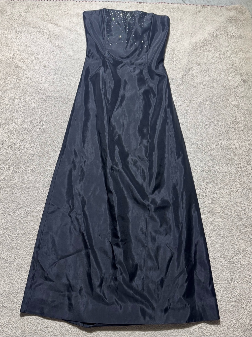 Jessica McClintock for Gunne‎ Sax Dress Womens 5 Juniors Strapless Rhinestone